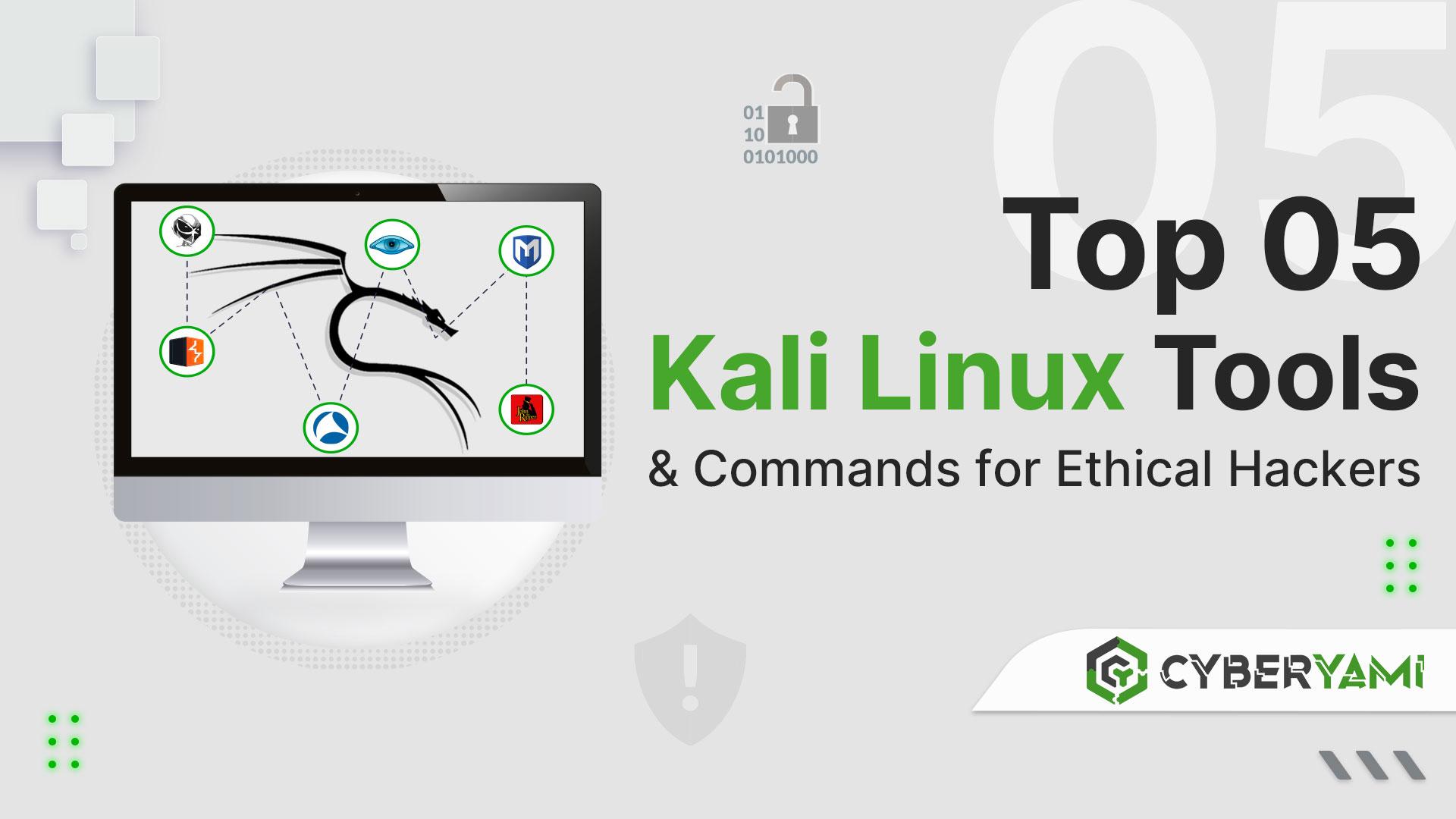 Top 5 Kali Linux Tools and Commands for Ethical Hackers